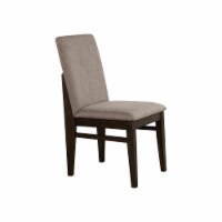 Alpine Furniture Olejo Set of 2 Wood Dining Side Chairs in Chocolate Brown
