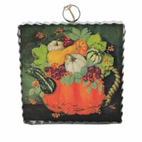 Fall Mini Hamilton Pumpkin Tea Set Wood Autumn Leaves Berries F21107