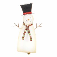 Round Top Collection Snowman Bell Lg Metal Christmas Classic Top Hat C21007