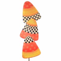 Halloween Elegant Candy Corn Stake Metal Glittered F22036