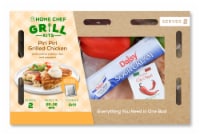 Home Chef Oven Kit Piri Piri Grilled Chicken with Sofrito Crema Rice and Peppers