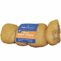 Barkworthies 20512294 Grain Free Beef Cheek Dipped Peanut Butter Treat for Dogs, Medium