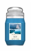 House of Velas® Jar Candle Natural Wax Blend Sailing Blue Perspective: Main
