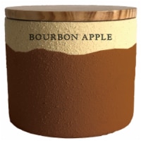 Ceramic Bourbon Apple Scented Jar Candle - Fall Collection