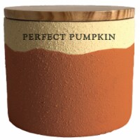 14.5 oz Ceramic Perfect Pumpkin Scented Jar Candle - Fall Collection