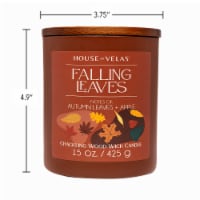 House of Velas Harvest Jar Candle Falling Leaves Perspective: Main