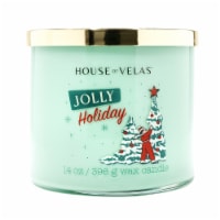 House of Velas Christmas Jar Candle Jolly Holiday Perspective: Main