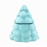 House of Velas Christmas Ceramic Tree Candle Snow Pine Perspective: Main