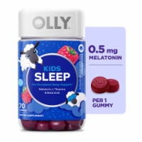 OLLY Kids Sleep Raspberry Flavor Gummy Supplement Melatonin .5mg Perspective: Main