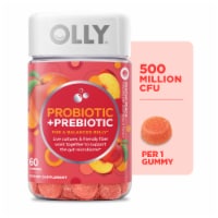 OLLY Probiotic Prebiotic Peach Flavor Gummy Supplement Perspective: Main