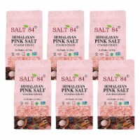 Salt 84 Pink Salt, Coarse Salt for Baking, Cooking & Seasoning | Pack of 6 – 1lbs Each