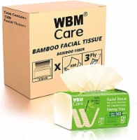 WBM Care Nature Caring Bamboo Facial Tissue, Ultra Soft, Pack of 10