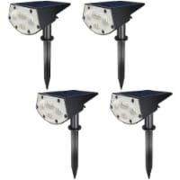 WBM Smart Solar Spotlights, IP67 Waterproof 20 LEDs, 2-in-1 Wireless Outdoor Lights | 4 Packs