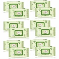 WBM Baby Care Wipes, Natural, Flushable, Unscented & Wet Wipes | Flip-Top Packet | 12 of Pack