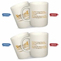 NORTHLANDZ Coffee Mug, Catchy Train Quote Printed Ceramic Coffee Cup For Gift – White