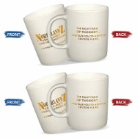 NORTHLANDZ Catchy Train Quote Printed Ceramic Coffee Mug, White Coffee Cup For Gift