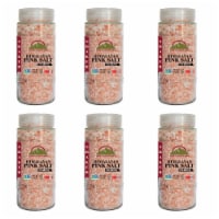 Himalayan Chef Pink Salt, Natural & Certified Coarse Salt, 17.5 Oz Glass Jar | 6 Packs