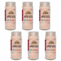 Himalayan Chef Pink Salt, 100% Natural & Certified Fine Grain, 17.5 Oz Glass Shaker – 6 Packs