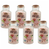 Himalayan Chef Pink Salt, Nutritious & Pure, 17.5 Oz Coarse Grain Glass Jar Refill | 6 Packs