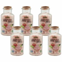 Himalayan Chef Pink Salt, Nutritious & Pure, 17.5 Oz Coarse Grain Glass Jar Refill | 6 Packs