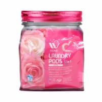 5-in-1 Laundry Pods, 32 Count Bag, Fabric Softener With Rose Extracts