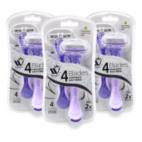 Razors for Women, Extra Smooth 4-Blades, Infused with Vitamin E & Aloe, Women’s Shaver