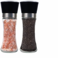 Himalayan Chef Pink Salt and Black Pepper Grinder Set