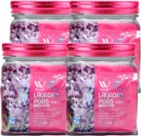 5-in-1 Laundry Pods, Lavender Extracts, Detergent Pods, Fabric Softener 128 Count