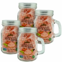 Himalayan Chef Pink Himalayan Salt, Mason Jar, Coarse Grain - 4 PCS