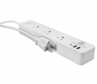WBM Smart Extension Cord Socket 5.9 ft 10 A, Power Strip with 2 USB Ports and 1 Type C Plug
