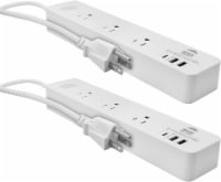 Extension Cord Socket 5.9 ft, Surge Protector Power Strip with 2 USB – 2 PCS