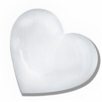 NORTHLANDZ Selenite Heart Worry Palm Stone, High Energy Selenita/Satin Spar Love Palm Stone