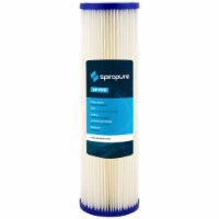 SpiroPure 10x2.5 Pleated Polyester Water Filter Cartridge, 20 Micron (24 Pack)