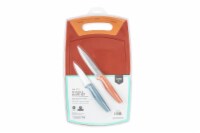 Core Home Cutting Board and Knife Set - Orange/Blue Perspective: Main