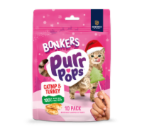 Bonkers™ PurrPops™ Cat Treats Christmas Bag Turkey Perspective: Main