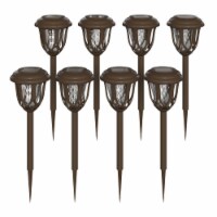 Flash Furniture LED Solar Light Path Lighting Outdoor Brown (DNSL1148BR)
