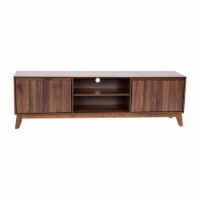 Hatfield Mid-Century Modern TV Stand in Walnut for 65+ Inch TV's - 70 Inch Media Center wi