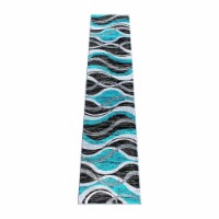 Flash Furniture Wisp Collection Olefin 28.8 W x 132 D Rectangular Machine Woven Rug