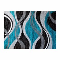 Flash Furniture Wisp Collection Olefin 63.6 W x 87.6 D Rectangular Machine Woven Rug