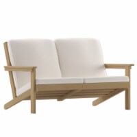 Charlestown All-Weather Poly Resin Wood Adirondack Style Deep Seat Patio Loveseat