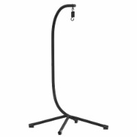 Harvo Heavy Duty Commercial Grade All-Weather Hanging Hammock Chair C-Stand with Steel Off