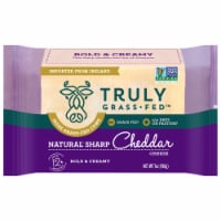 Truly Grass Fed™ Natural Sharp Cheddar Cheese Perspective: Main