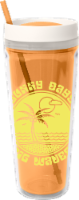 Cool Gear Printed Callisto Insulated Cup with Lid - Orange Perspective: Main