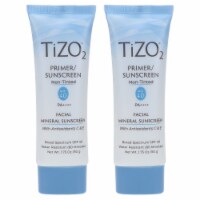 TIZO 2 Facial Mineral Primer/Sunscreen SPF 40 Water Resistant 1.75 oz 2 Pack