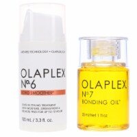 Olaplex No. 6 Bond Smoother Reparative Styling Creme 3.3 oz & No. 7 Bonding Oil 1 oz Combo Pa
