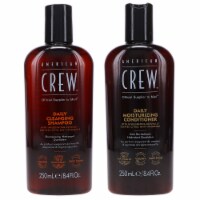 American Crew Daily Cleansing Shampoo 8.4 oz & Daily Moisturizing Conditioner 8.4 oz Combo Pa