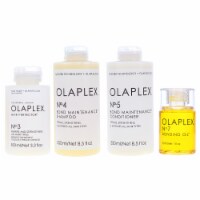Olaplex No. 3 Hair Perfector 3.3 oz, No.4 Bond Maintenance Shampoo 8.5 oz, No. 5 Bond Mainten