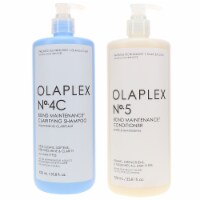 Olaplex No.4C Bond Maintenance Clarifying Shampoo & No. 5 Conditioner 33.8 oz Combo