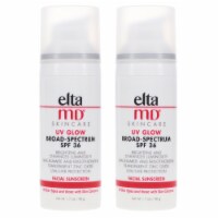 Elta MD UV Glow Broad Spectrum SPF 36 1.7 oz 2 Pack