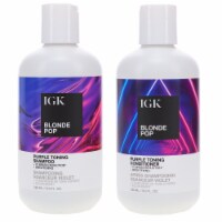 IGK Blonde Pop Purple Toning Shampoo & Conditioner Set
